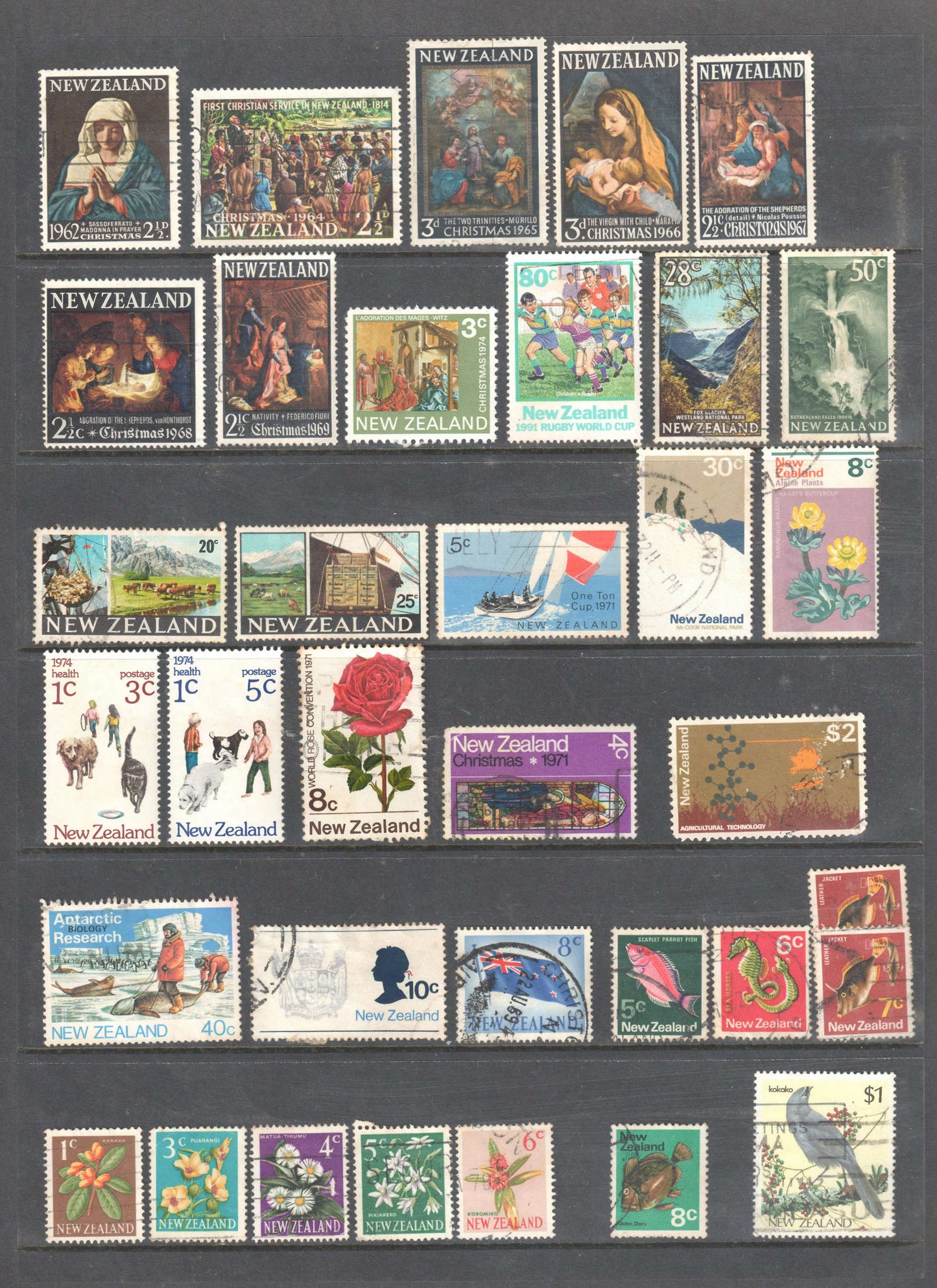 New Zealand Stamps Mixed & Compiled Bulk Group 1 - Cancelled