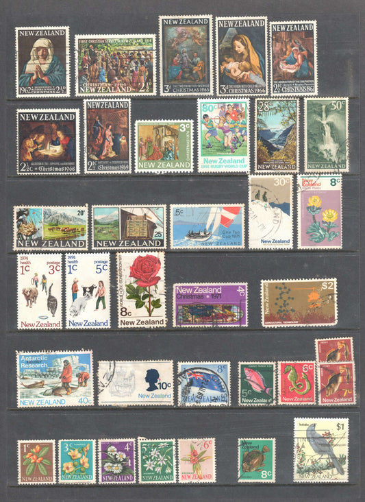 New Zealand Stamps Mixed & Compiled Bulk Group 1 - Cancelled