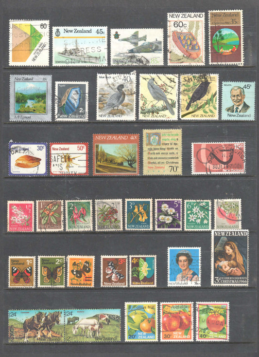 New Zealand Stamps Mixed & Compiled Bulk Group 2 - Cancelled