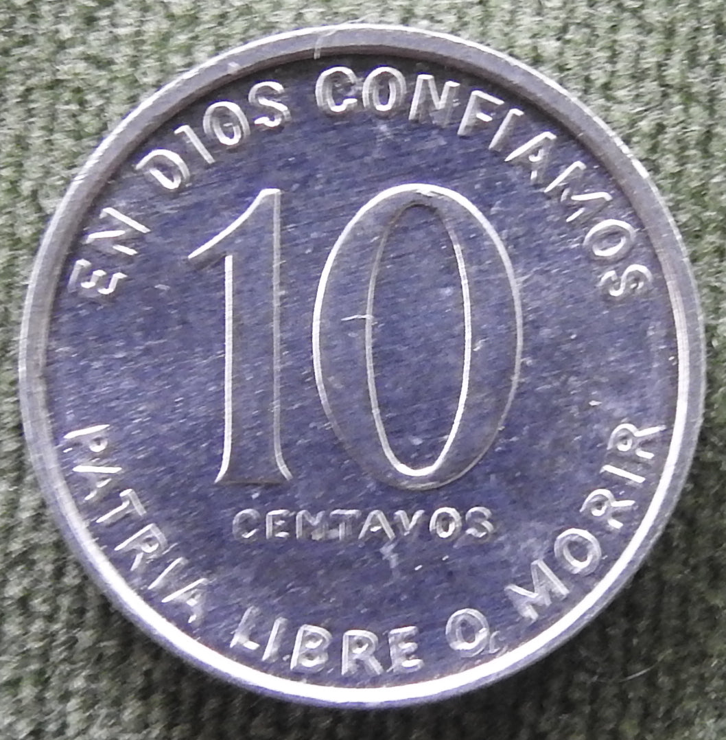 Nicaragua 1981 10 Centavos Coin Augusto Nicolas Sandino