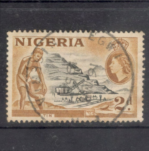 Nigeria 1953 2d Ochre/Black Local Motives Stamp