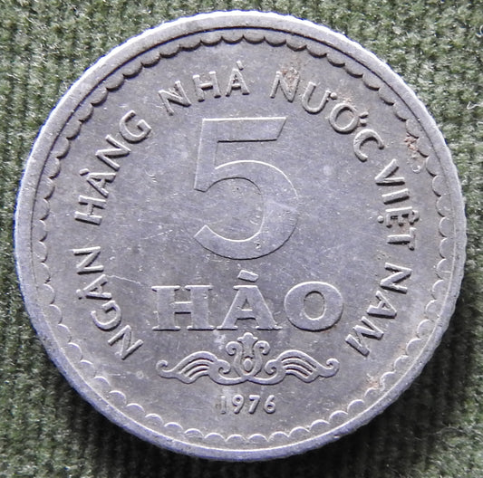 Vietnam North 1976 5 Hao Coin Emblem Of North Vietnam