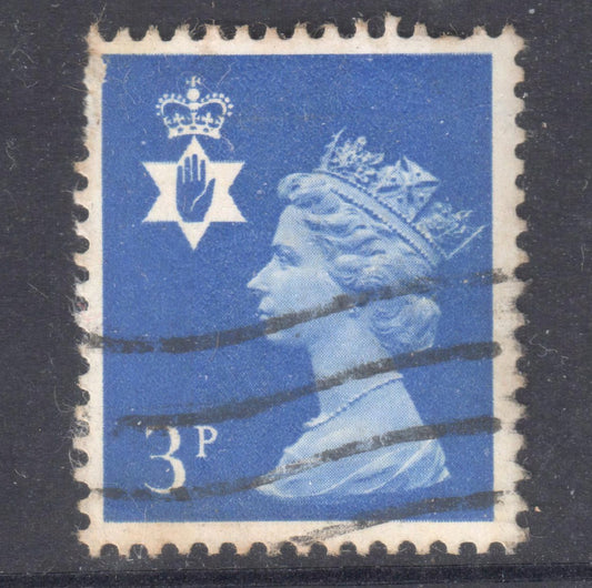 Ireland Eire 1971 3 Pence Blue QEII Definitive - Perfin:15x14