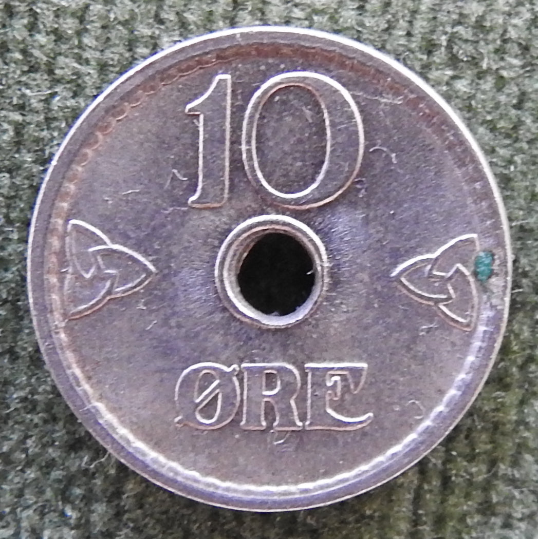 Norway 1951 10 Ore King Haakon VII Coin