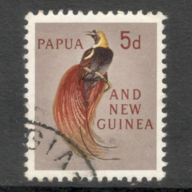 New Guinea PNG 1961 5d Multicoloured Bird Of Paradise Stamp