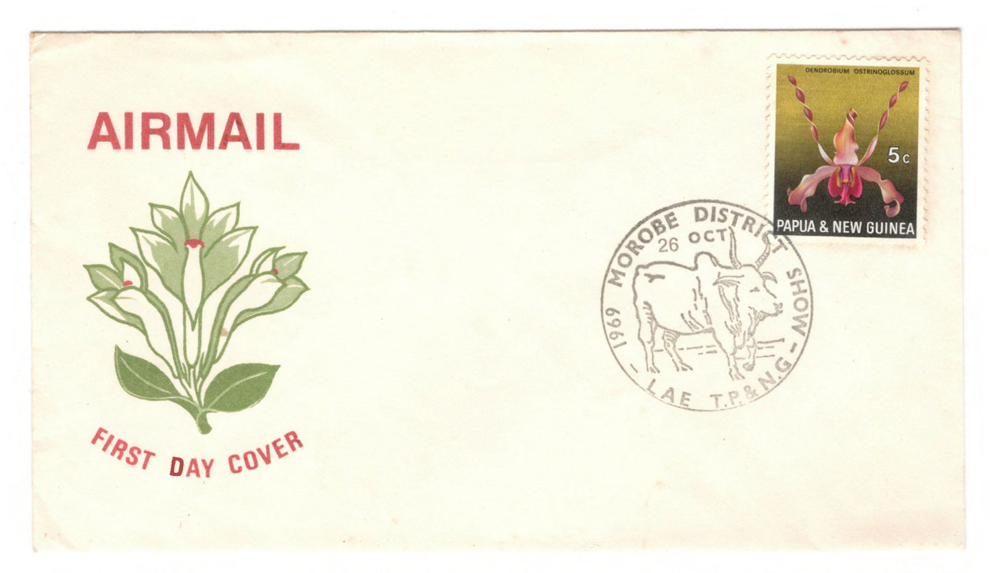 New Guinea PNG 1969 Orchids Lae First Day Cover FDC
