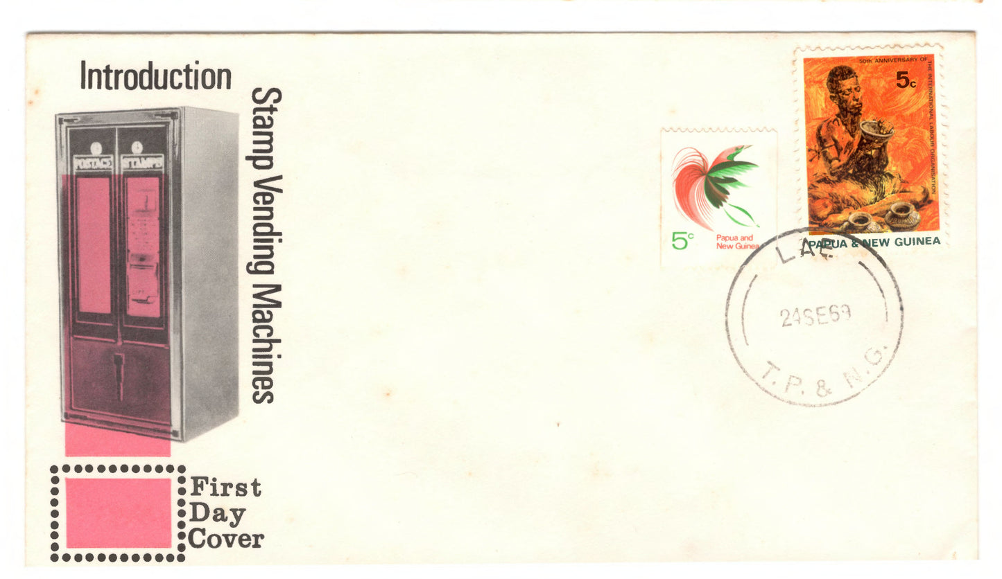 New Guinea PNG 1969 Introduction Stamp Vending Machines First Day Cover FDC