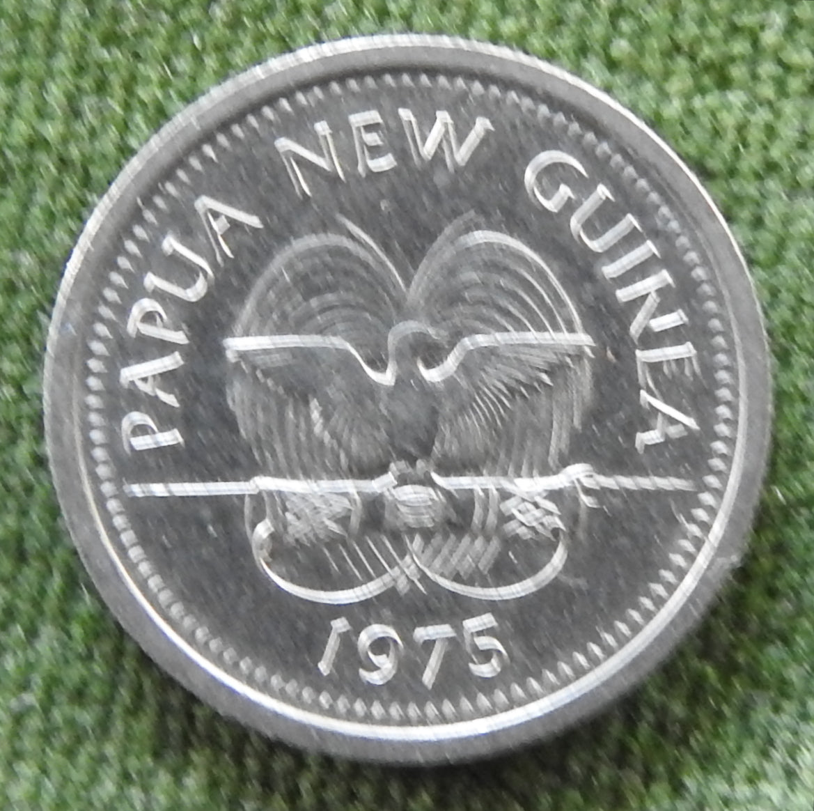 New Guinea 1975 5 Toea Pig-nosed Turtle Coin