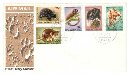 New Guinea PNG 1971 Fauna Conservation First Day Cover FDC