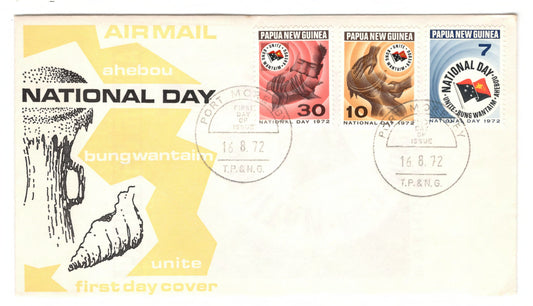 New Guinea PNG 1972 National Day First Day Cover FDC