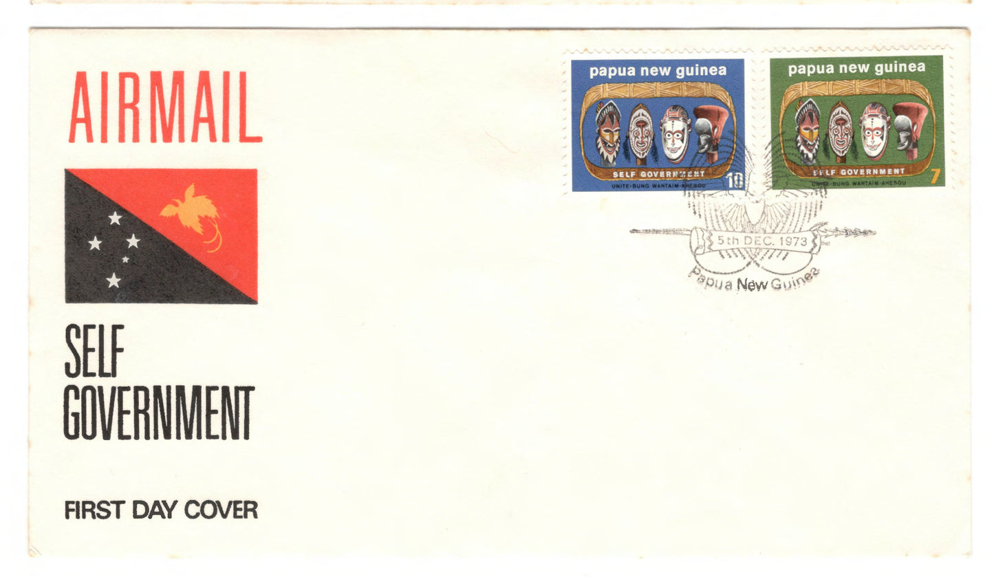 New Guinea PNG 1973 Self Government First Day Cover FDC