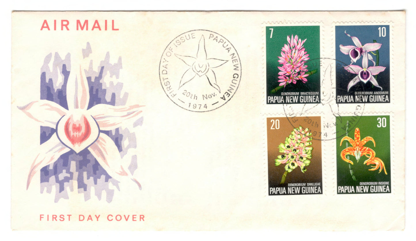 New Guinea PNG 1974 Flora Conservation First Day Cover FDC