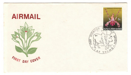 New Guinea PNG 1969 Flora Conservation Orchids First Day Cover FDC