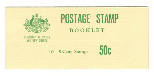 New Guinea 1970 5 Cent Seashells Stamp Booklet Of 10 Stamps $0.50