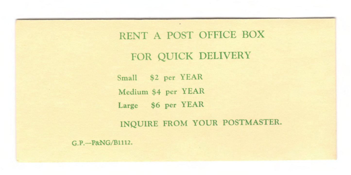 New Guinea 1970 5 Cent Seashells Stamp Booklet Of 10 Stamps $0.50