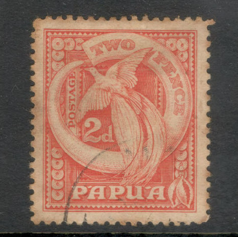 Papua 1932 2d Red Bird Of Paradise Local Motif Stamp - Perf: 11