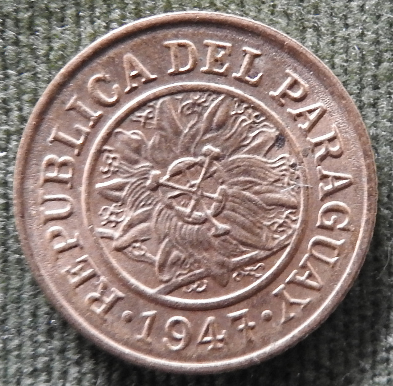 Paraguay 1947 5 Centimos Coin