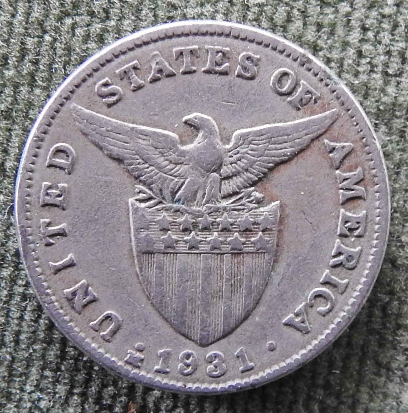 Philippines 1931 M 5 Centavo Coin