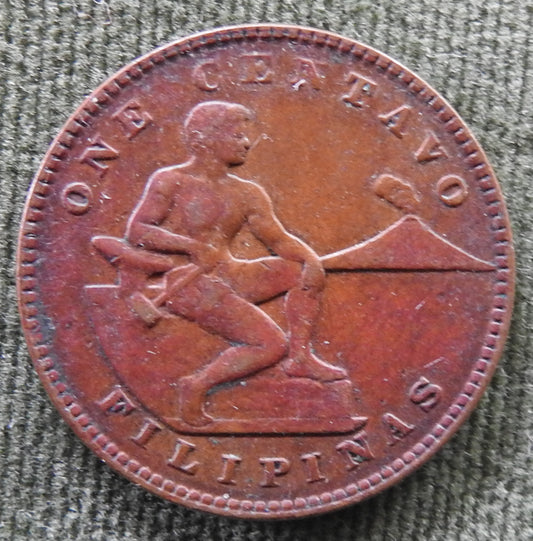 Philippines 1936 M 1 Centavo USA Coin