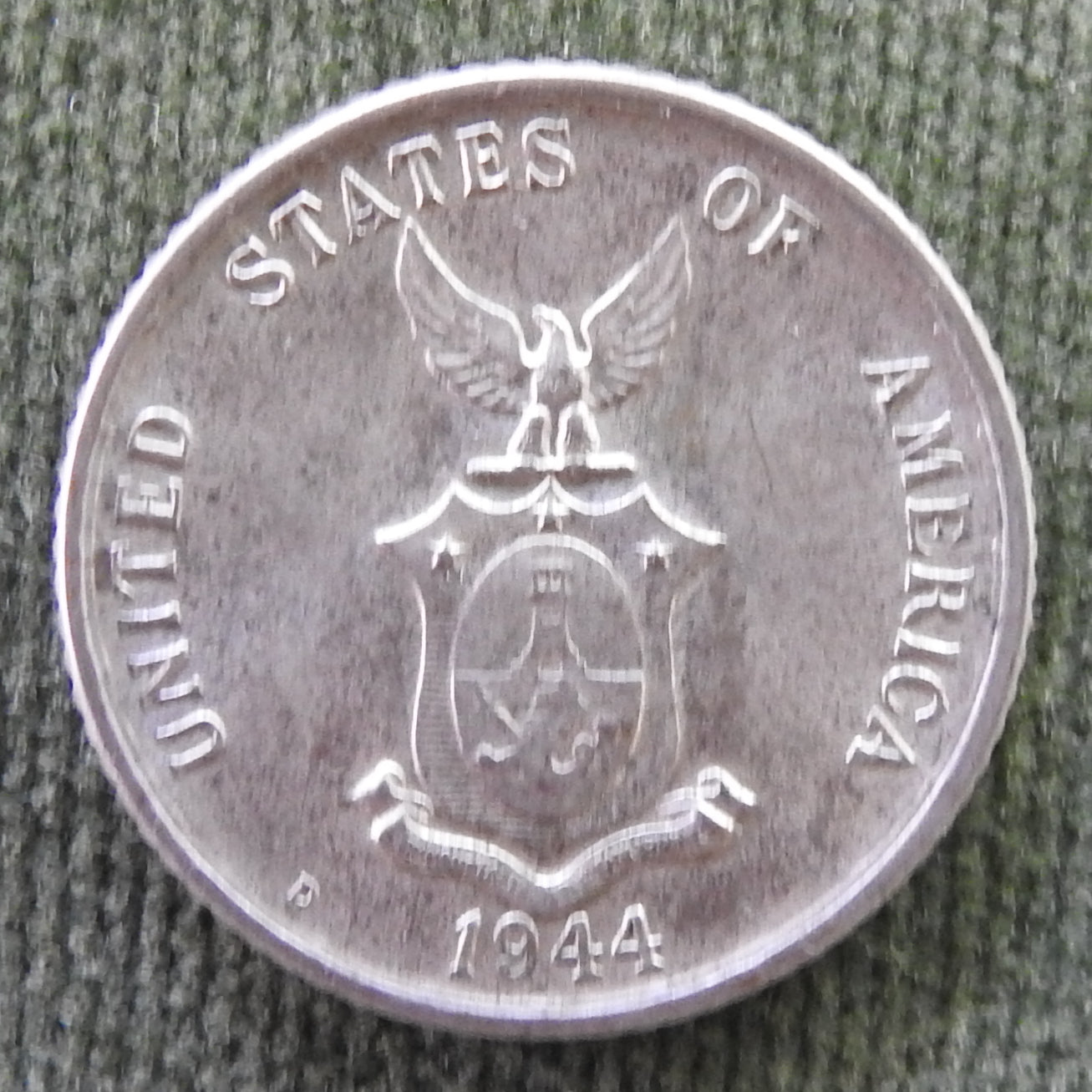 Philippines 1944 D 20 Centavo USA Coin - Circulated