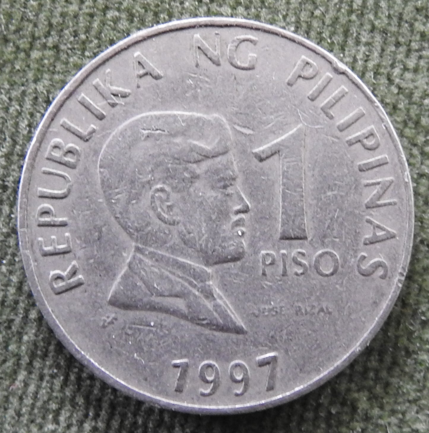 Philippines 1997 1 Piso Jose Rizal Coin