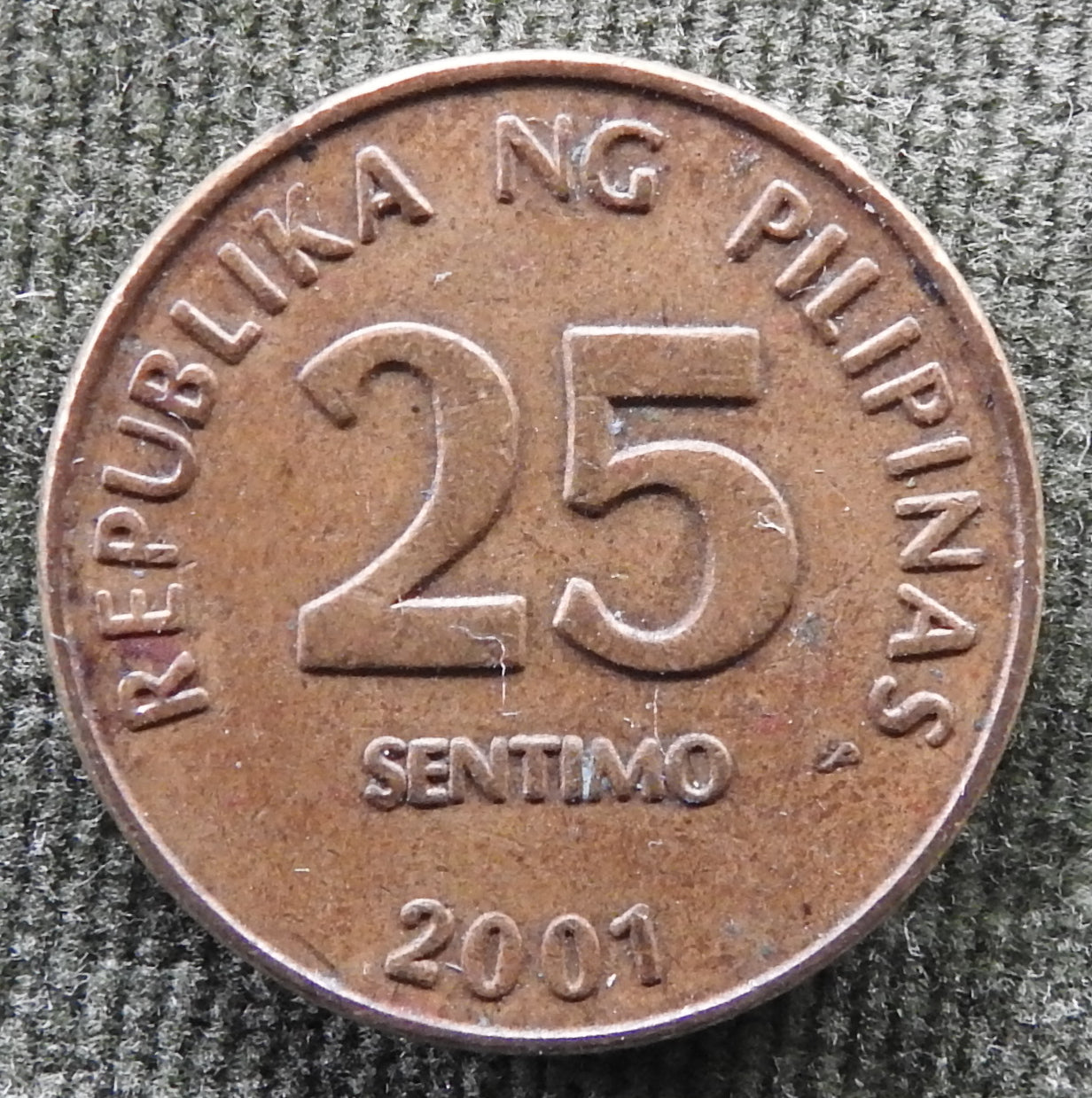 Philippines 2001 25 Sentimo Coin