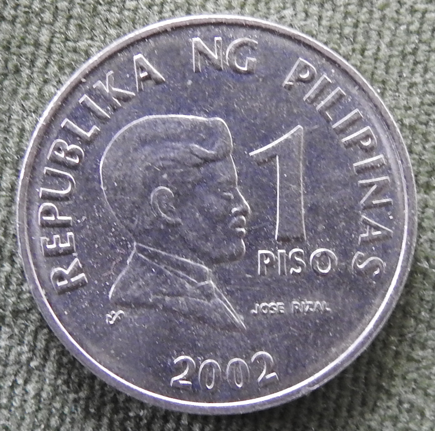 Philippines 2002 1 Piso Jose Rizal Coin
