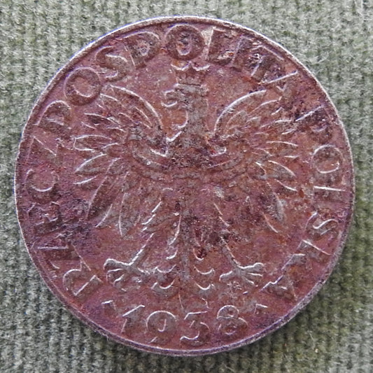 Poland 1938 50 Groszy Coin