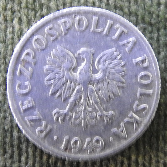 Poland 1949 2 Groszy Coin - Circulated