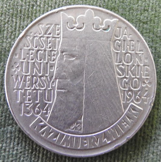 Poland 1964 10 Zlotys 600th Anniversary of Jagiello University Coin - Circulated