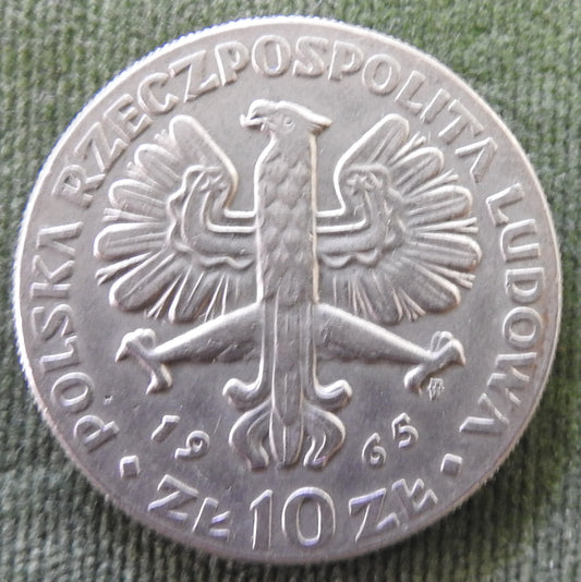 Poland 1965 10 Zlotys 700th Anniversary of Warsaw Coin - Circulated