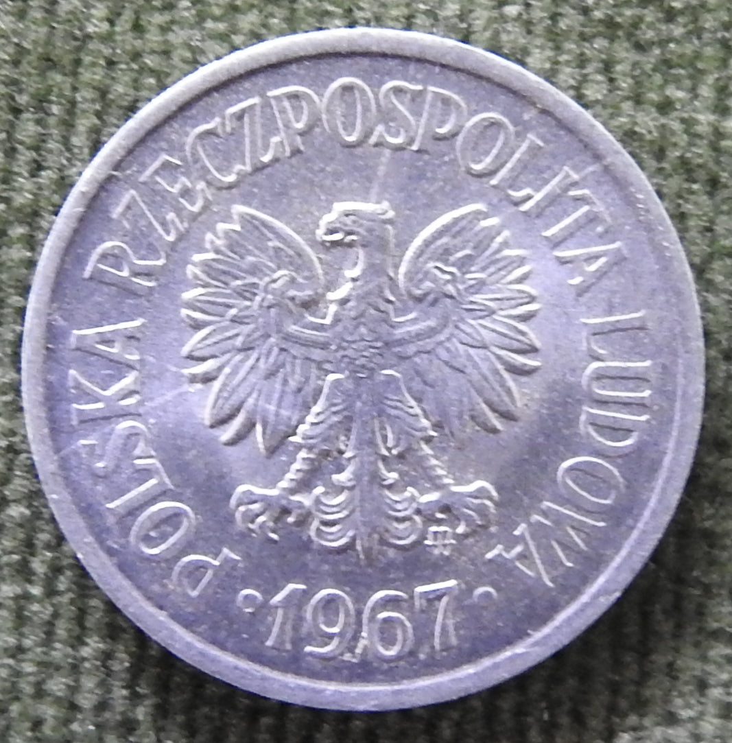 Poland 1967 10 Groszy Coin - Circulated