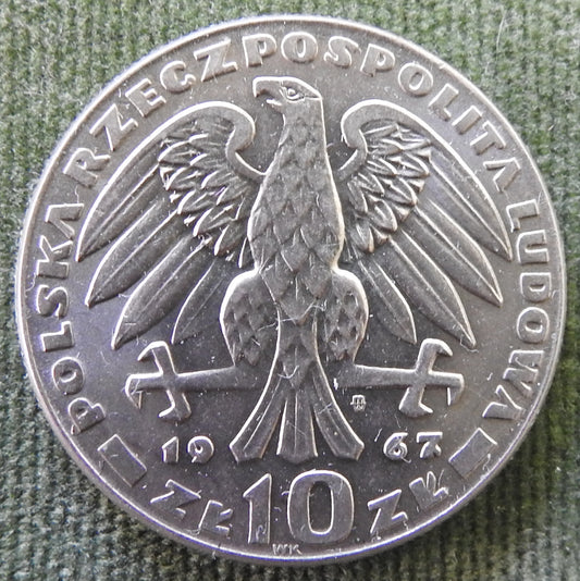 Poland 1967 10 Zlotys Karol Świerczewski Coin - Circulated