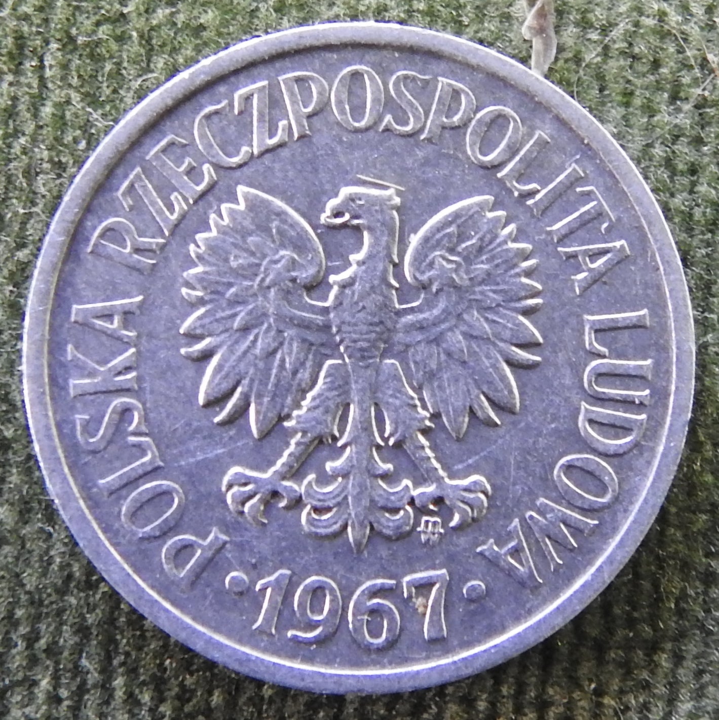 Poland 1967 20 Groszy Coin - Circulated
