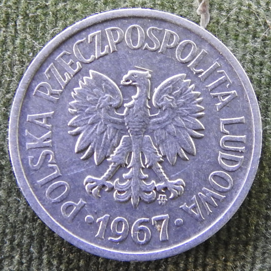Poland 1967 20 Groszy Coin - Circulated