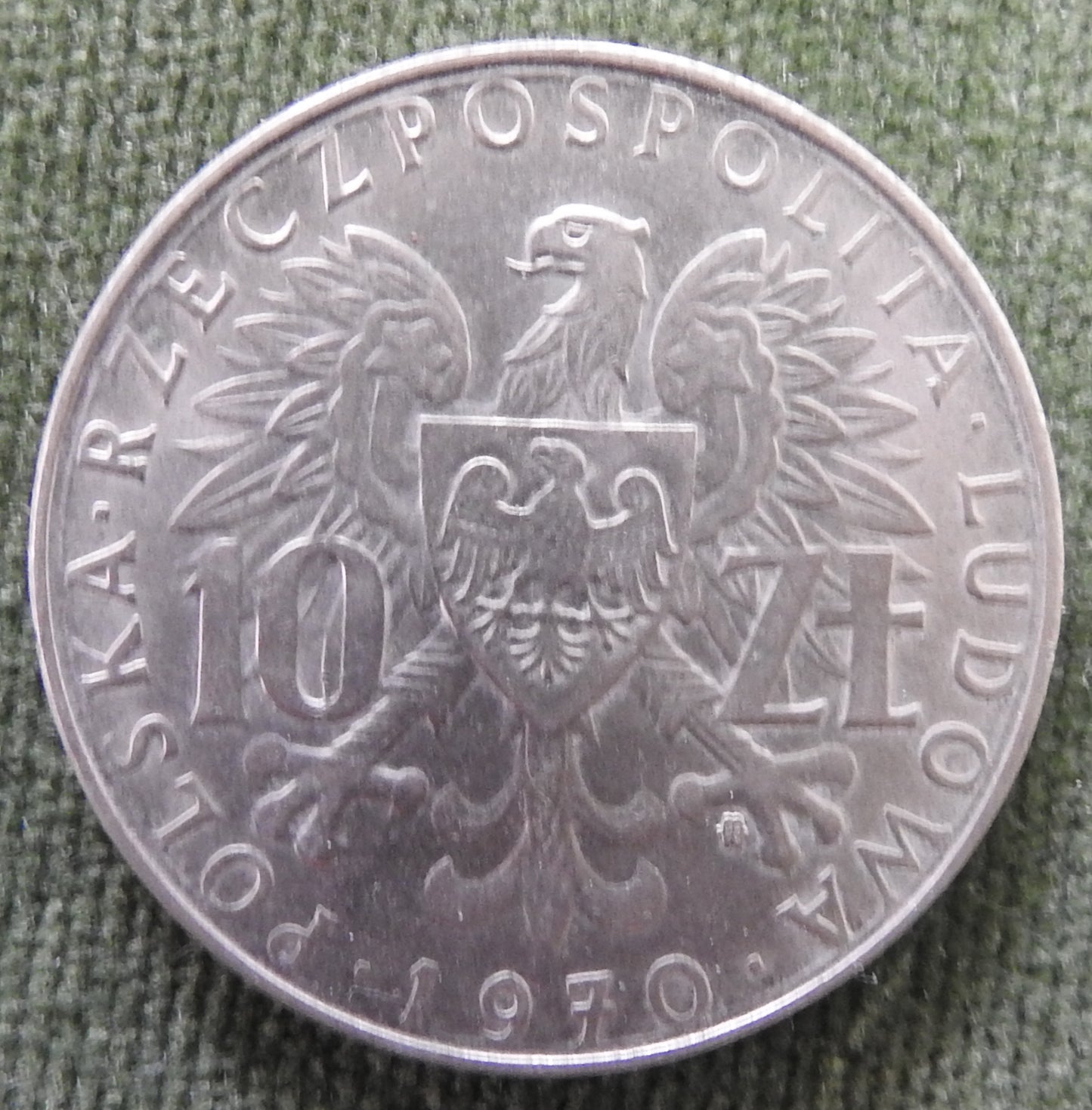 Poland 1970 10 Zlotys 25th Anniversary of Provincial Annexations Coin - Circulated