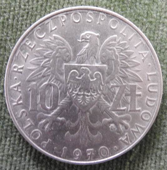 Poland 1970 10 Zlotys 25th Anniversary of Provincial Annexations Coin - Circulated