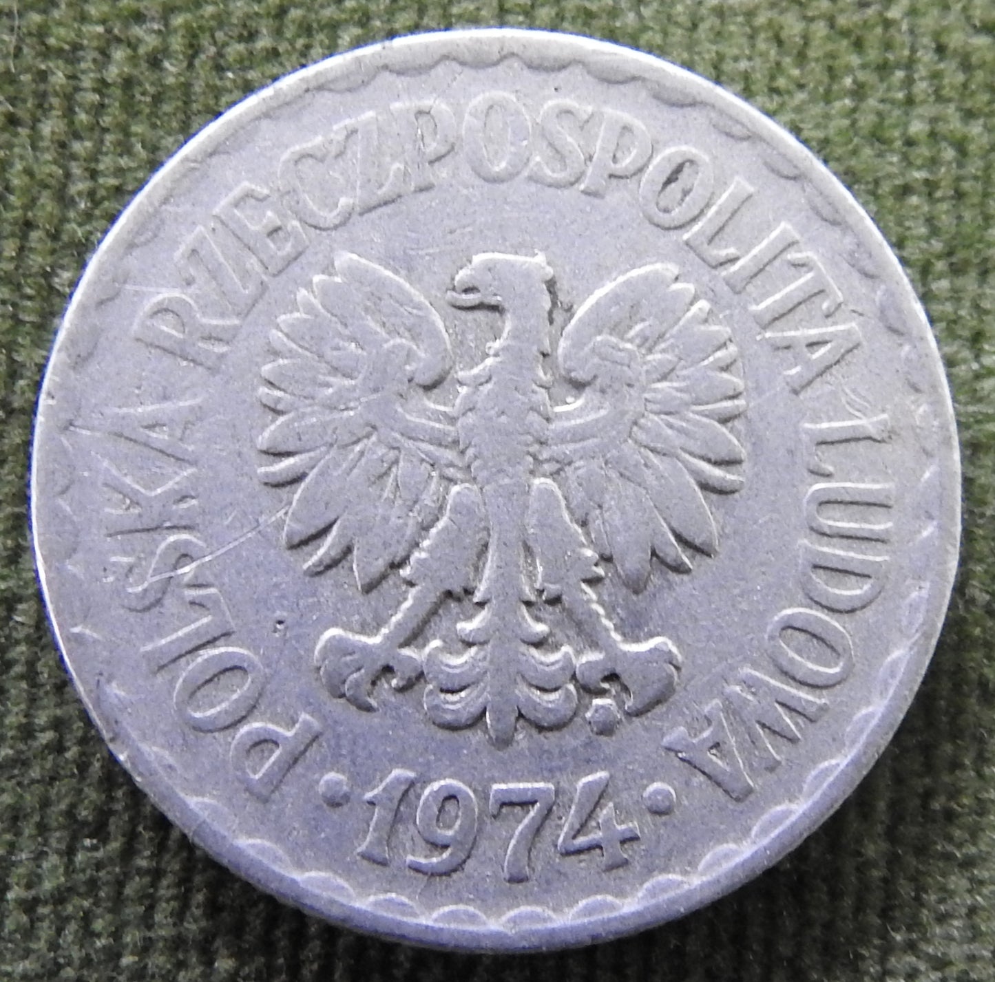Poland 1974 10 Zloty Large Type Coin - Circulated