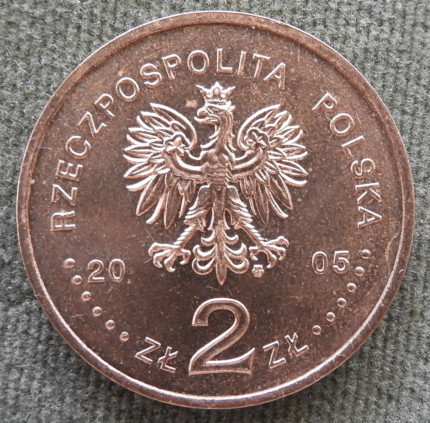 Poland 2005 2 Zlote Coin Pope Jan Pawel II