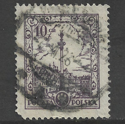 Poland Polska 1925 -1927 Historical Buildings - Cancelled