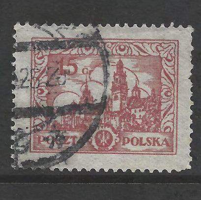Poland Polska 1925 -1927 Historical Buildings Stamp - Cancelled