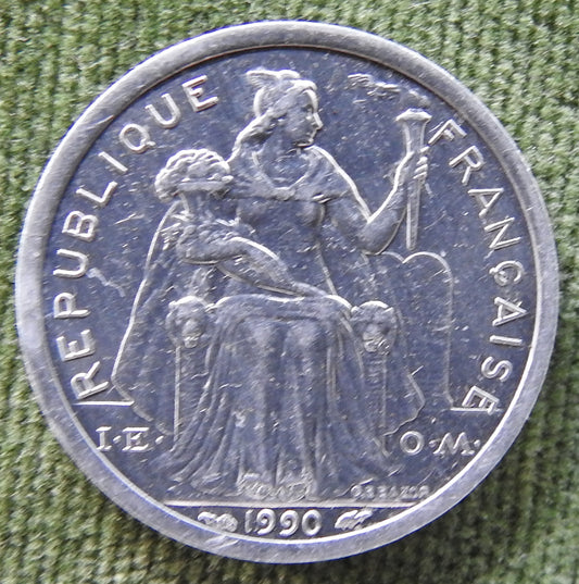 French Polynesie 1990 1 Franc Coin