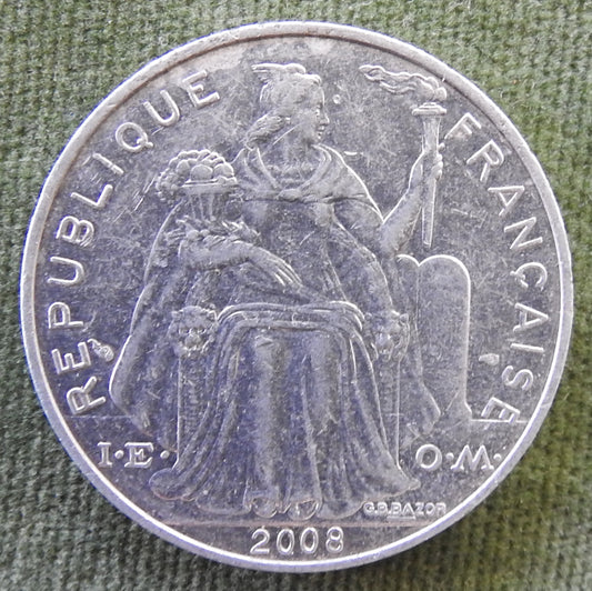 French Polynesie 2008 5 Franc Coin