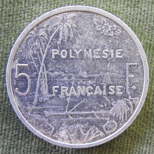 French Polynesie 2008 5 Franc Coin
