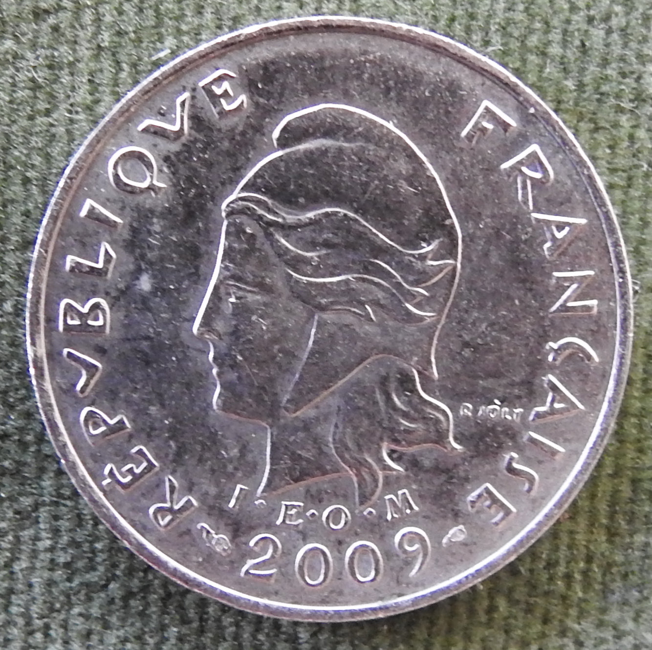 French Polynesie 2009 10 Franc Coin