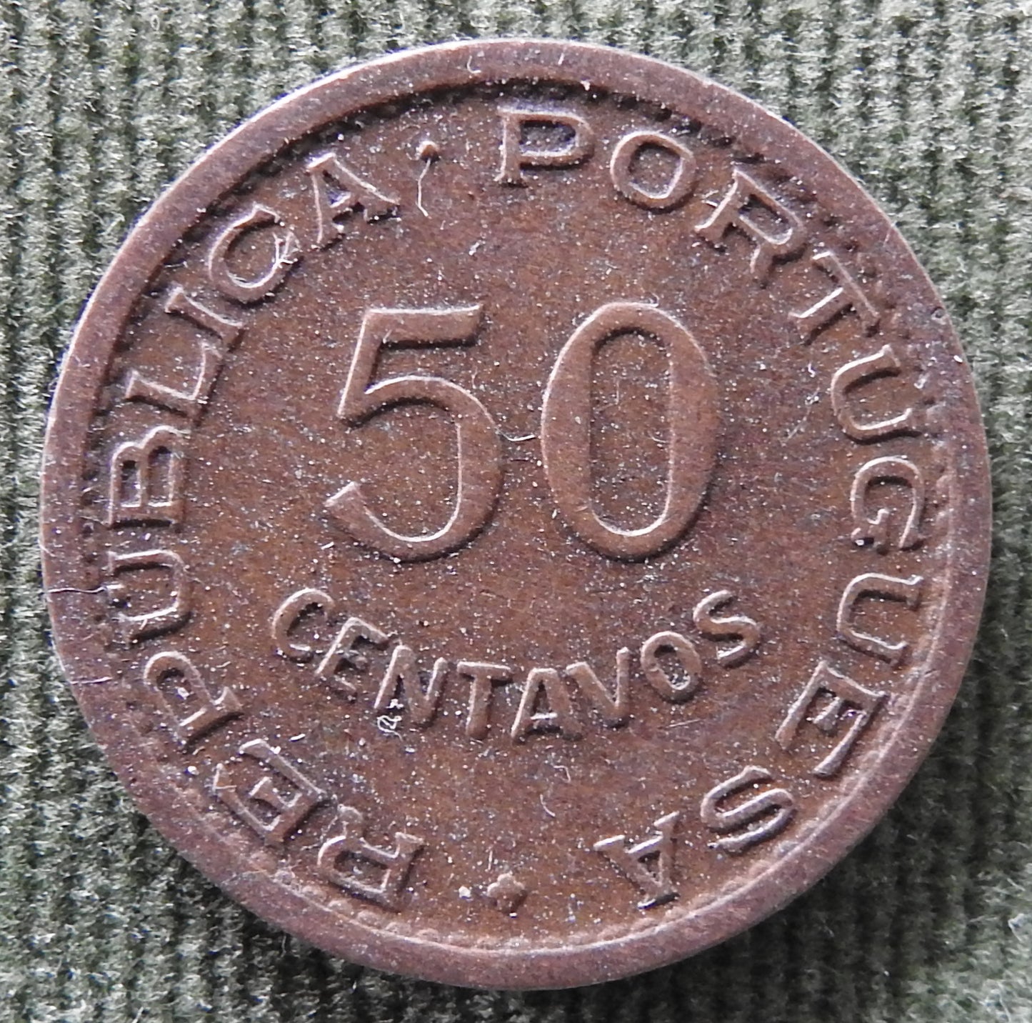 Mozambique 1957 50 Centavos Coin