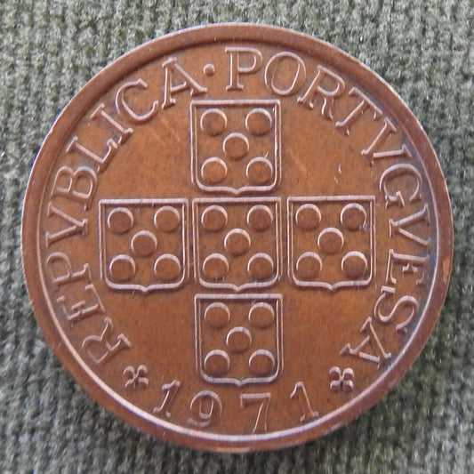 Portugal 1971 50 Centavos Five Ears of Wheat Coin