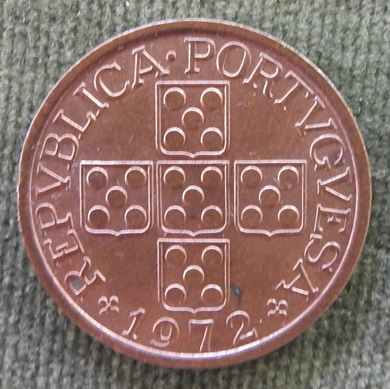 Portugal 1972 50 Centavos Five Ears of Wheat Coin
