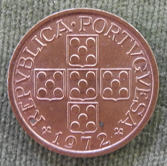 Portugal 1972 50 Centavos Five Ears of Wheat Coin