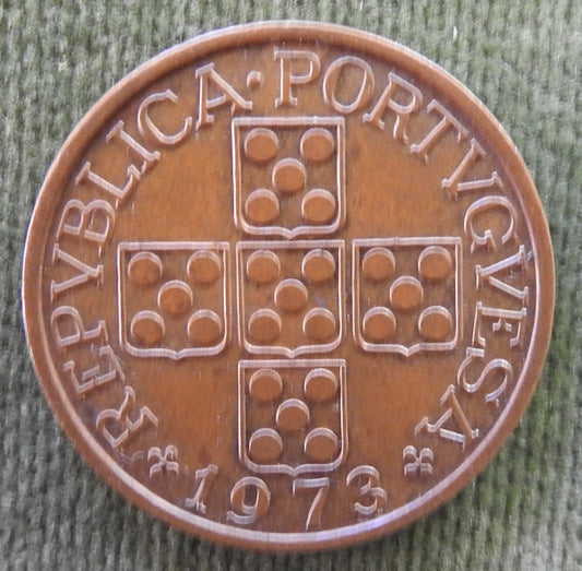 Portugal 1973 50 Centavos Five Ears of Wheat Coin